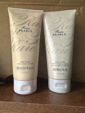 Avon Rare Pearls Body Lotion Duo - Cream & Off-White